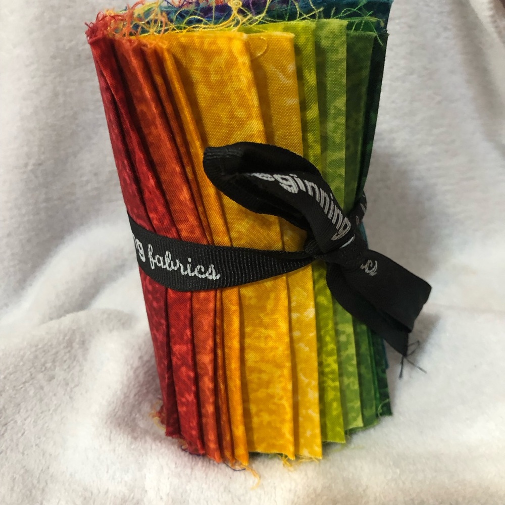 In the Beginning Fabrics Color Theory by Jansen Yenter jewel tone fabric bundle